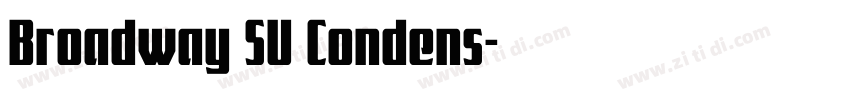 Broadway SU Condens字体转换